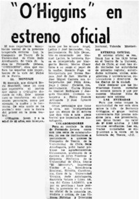O'Higgins" en estreno oficial.