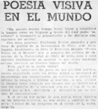 Poesía visiva en el mundo.