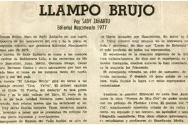 Llampo brujo