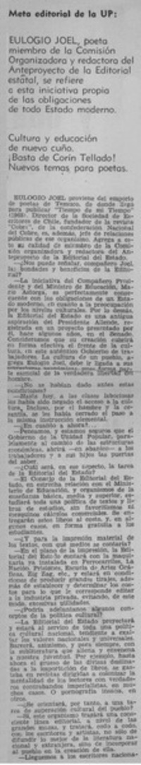 Meta editorial de la UP.