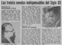 Las treinta novelas indispensables del siglo XX