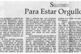 Para estar orgulloso