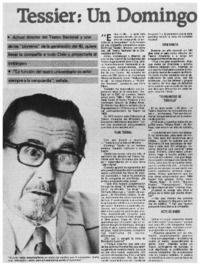 Tessier: un Domingo de trabajo : [entrevistas]