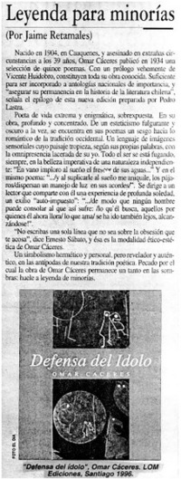 Leyenda para minorías