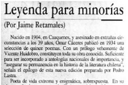 Leyenda para minorías