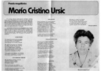 Poesía magallánica María Cristina Ursic