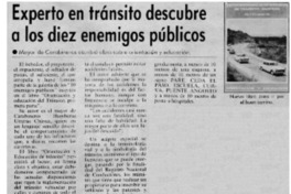 Experto en tránsito descubre a los diez enemigos públicos