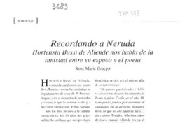 Recordando a Neruda