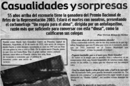 Casualidades y sorpresas : [entrevistas]
