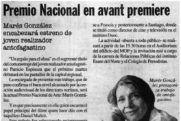 Premio Nacional en avant premiere.