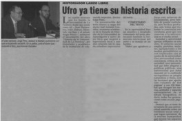 Ufro ya tiene su historia escrita.