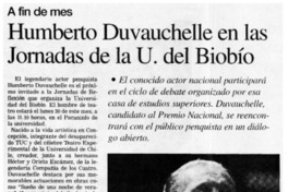 Humberto Duvauchelle en las jornadas de la U. del Biobío.