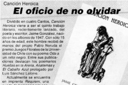 El oficio de no olvidar.