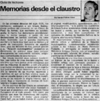 Memorias desde el claustro