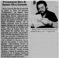 Presentaron libro de Ramón Silva Guzmán