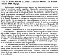 El guerrero de la paz"