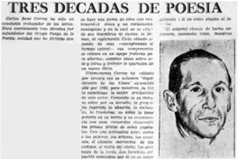 Tres décadas de poesía