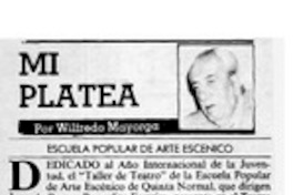 Escuela popular de arte escénico