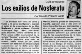 Los exilios de Nosferatu