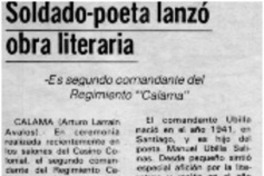 Soldado-poeta lanzó obra literaria
