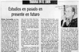 Estudios en pasado en presente en futuro