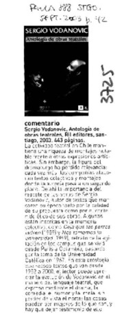 Antología de obras teatrales.