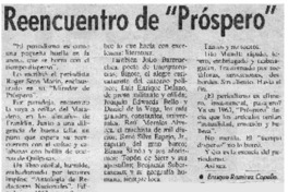 Reencuentro de próspero