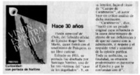 Confidencias : hace 30 años