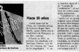 Confidencias : hace 30 años