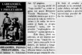 Labradores, peones y proletarios