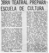Obra teatral prepara Escuela de Cultura