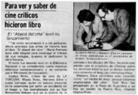 Para ver y saber de cine críticos hicieron libro