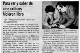 Para ver y saber de cine críticos hicieron libro