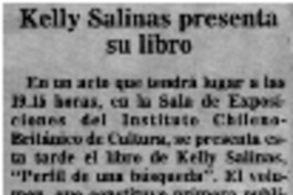 Kelly Salinas presenta su libro