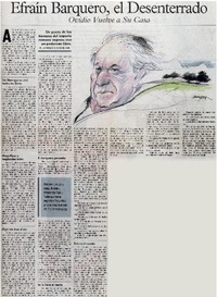 Efraín Barquero, el desenterrado