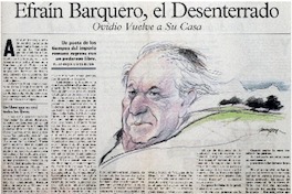 Efraín Barquero, el desenterrado