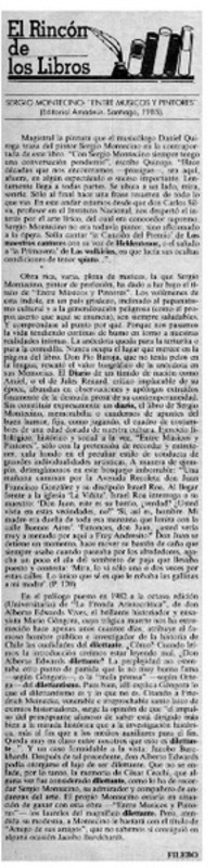 Entre musicos y pintores