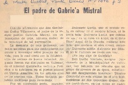 El padre de Gabriela Mistral
