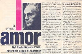 El primer amor : [entrevistas]