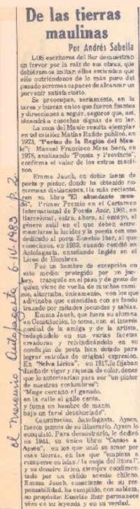 De las tierra maulinas