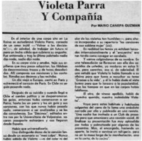 Violeta Parra y compañía