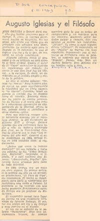 Augusto Iglesias y el filósofo