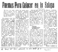 Poemas para colocar en la solapa