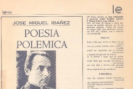 Poesía polémica : [entrevistas]