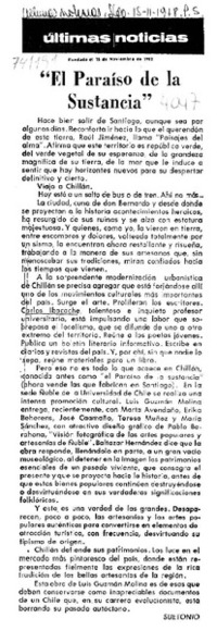 El paraíso de la sustancia