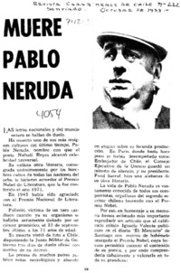 Muere Pablo Neruda