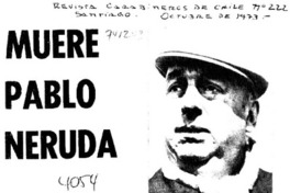 Muere Pablo Neruda