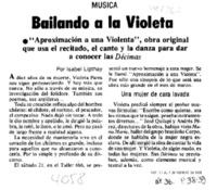 Bailando a la Violeta