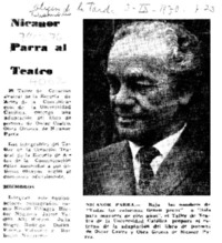 Nicanor Parra al teatro