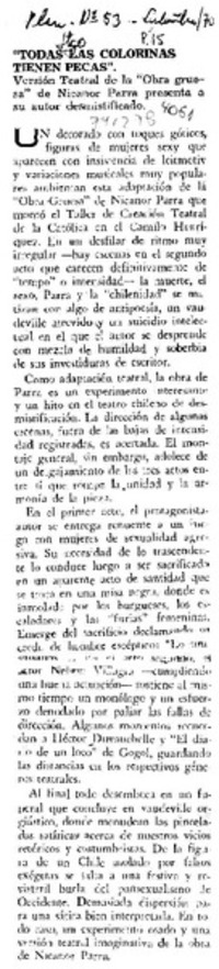 Todas las colorinas tienen pecas